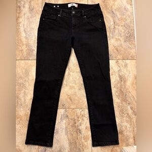 Cabi Women's Black New Crop Stretch Denim Ankle Jeans Size 4